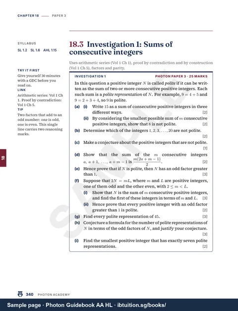 The first investigation in the Paper 3 chapter (Chapter 18)