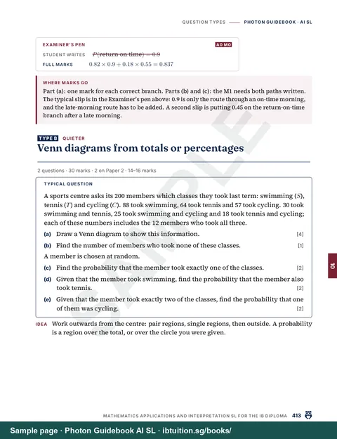 A second question type from Chapter 10 with its worked solution